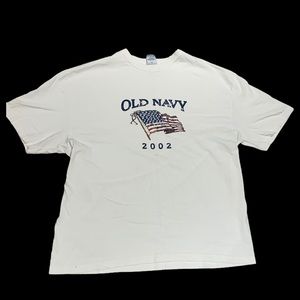 VINTAGE Old Navy Flag Tee